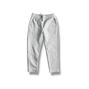 Club Monaco Cream Textured Floral Pull-on Drawstring Elastic Waist Pants Small